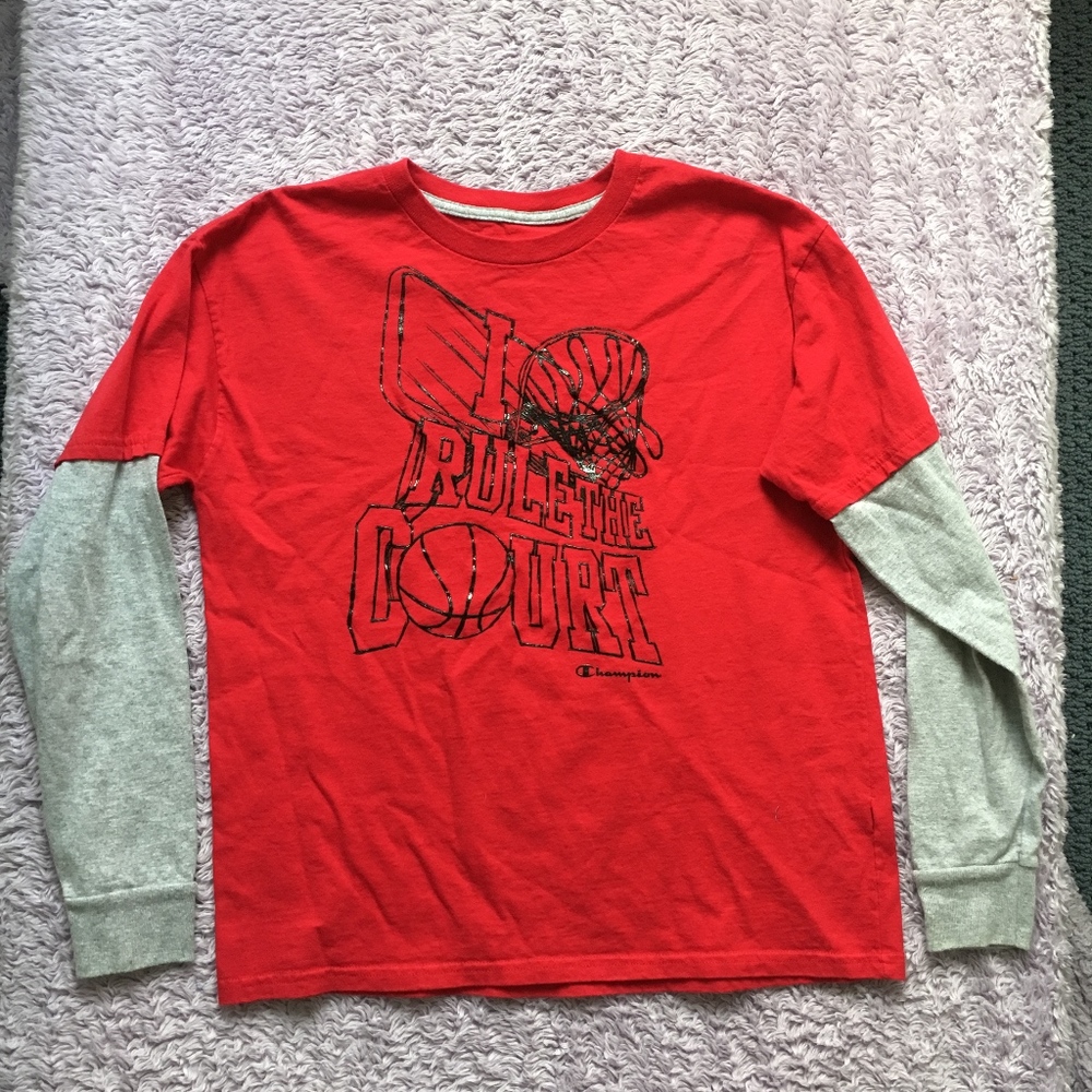 NWOT Boy's Champion Basketball Long Sleeve Shirt
